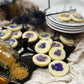24 Count Vanilla Edible Pansy Topped Cookies | Vanilla Cookies | Artisanal Gift